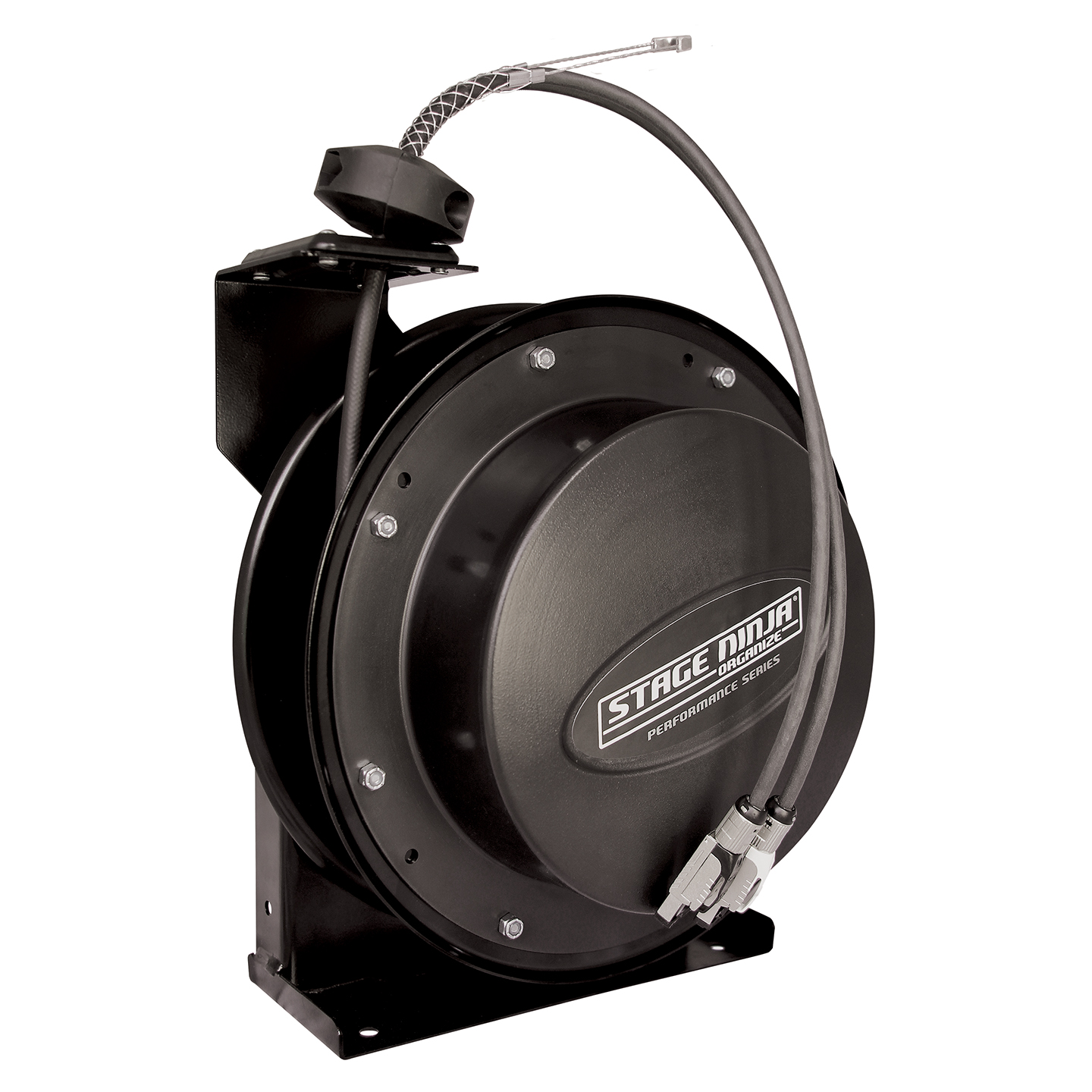 Stage Ninja ETH-20-S Retractable Ethernet Cable Reel - Gray - 20